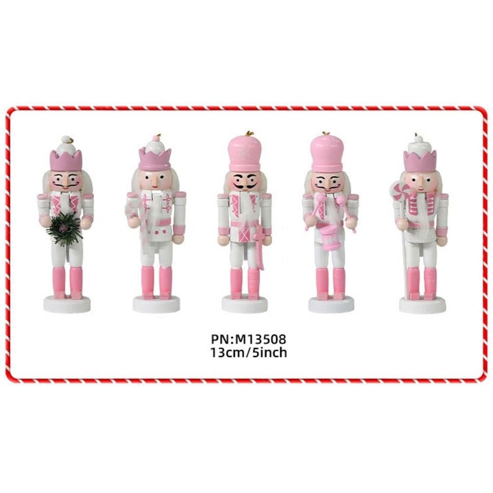 Nutcracker Figurine - Набор из 5 винтажных расписных фигурок-солдатиков-Щелкунчиков