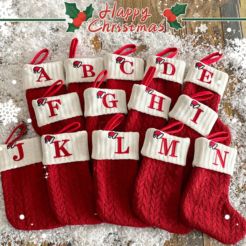 Christmas Stocking Hanging - Рождественские украшения 2025 Декоративные буквы Рождественские