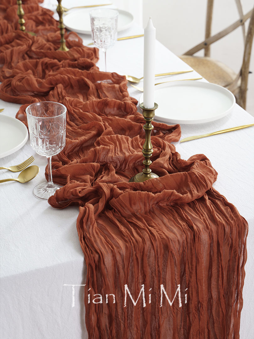 Полупрозрачная марлевая скатер – обзор и цена Christmas Table Runner