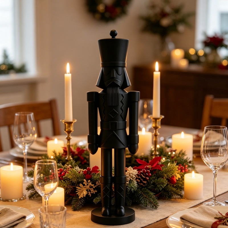 Минималистичная черная статуэт – обзор и цена Nutcracker Figurine