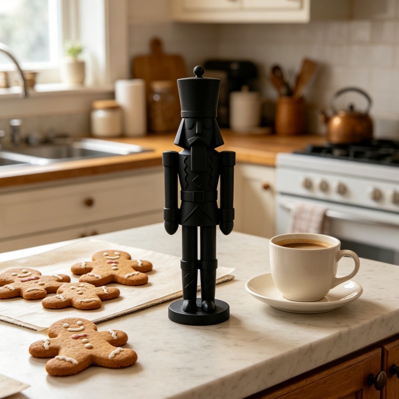 Минималистичная черная статуэт – обзор и цена Nutcracker Figurine