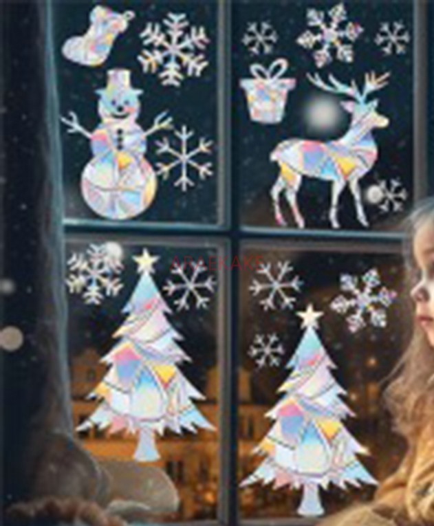 2 комплекта рождественских эле – обзор и цена Snowflake Window Decal